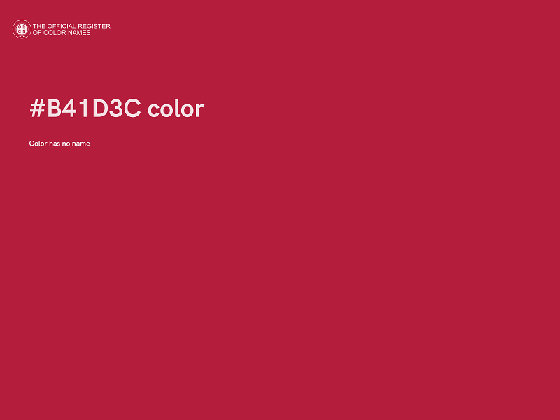 #B41D3C color image