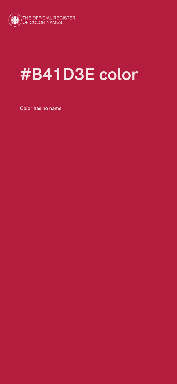 #B41D3E color image