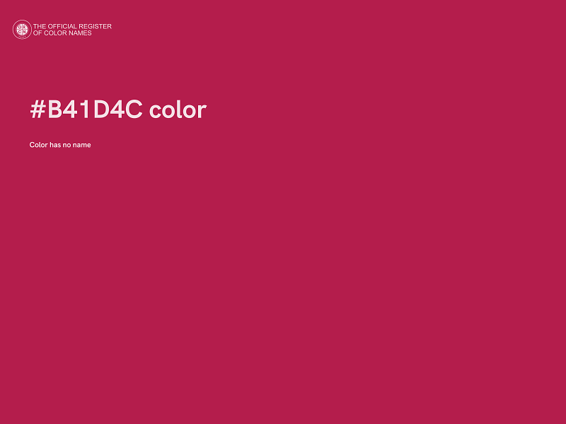 #B41D4C color image