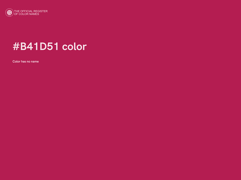 #B41D51 color image