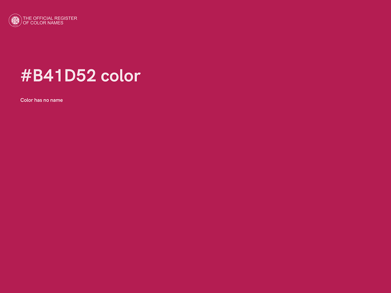 #B41D52 color image