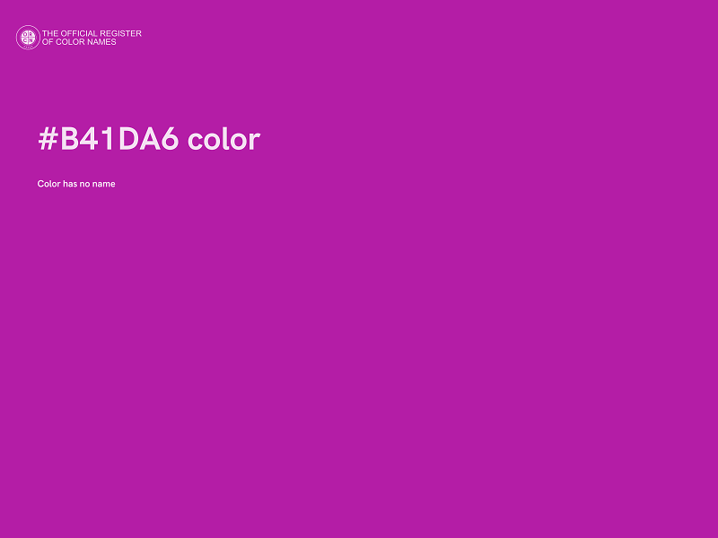 #B41DA6 color image