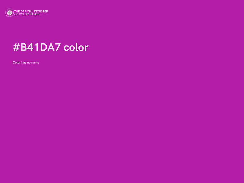 #B41DA7 color image