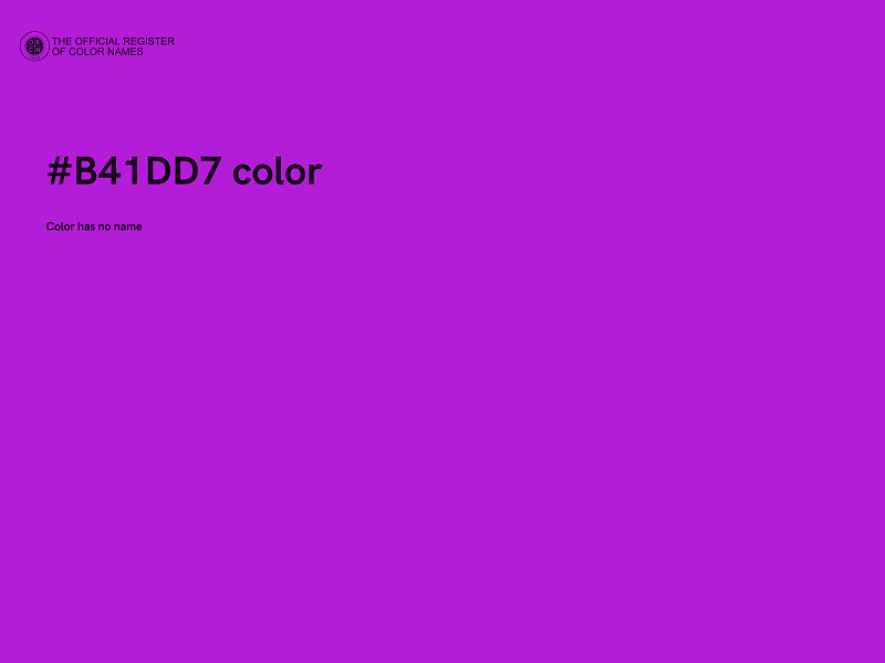 #B41DD7 color image