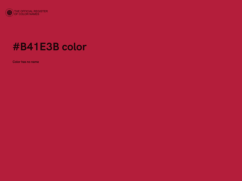 #B41E3B color image