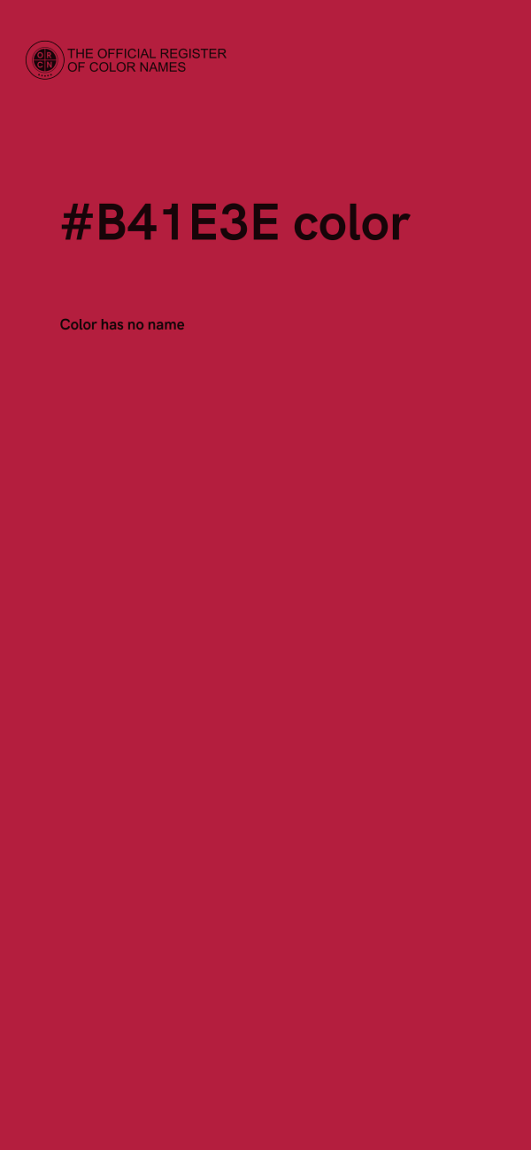 #B41E3E color image