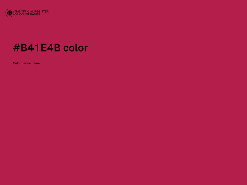 #B41E4B color image