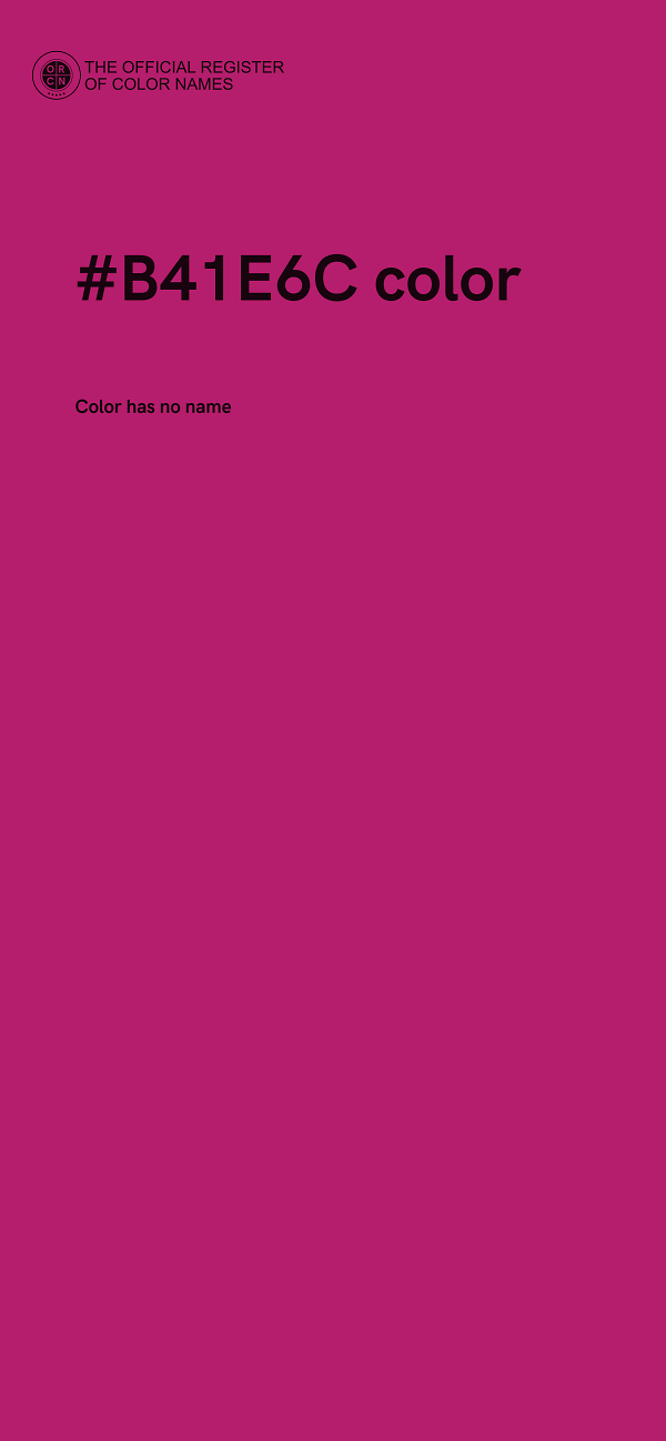 #B41E6C color image