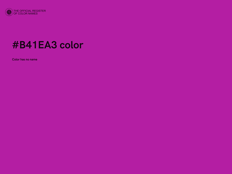 #B41EA3 color image