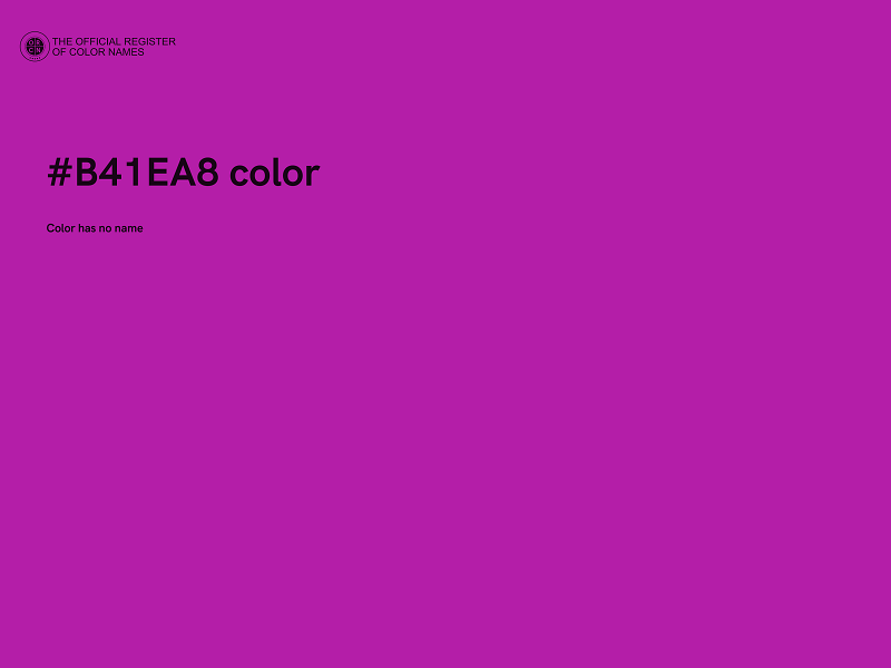 #B41EA8 color image