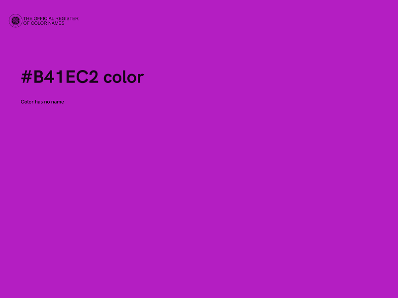 #B41EC2 color image