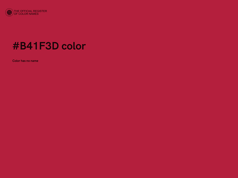 #B41F3D color image