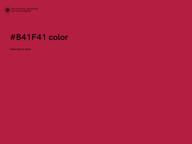 #B41F41 color image