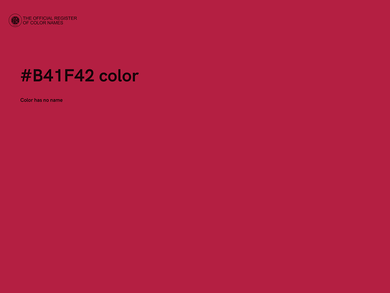 #B41F42 color image