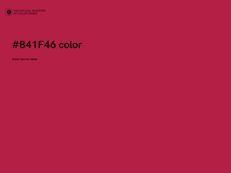 #B41F46 color image