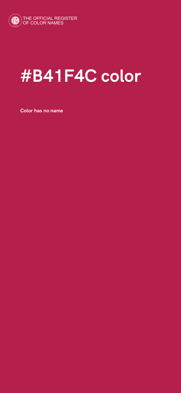 #B41F4C color image