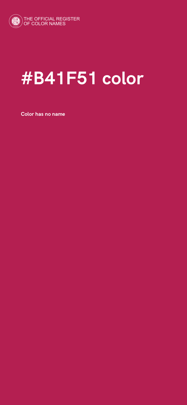 #B41F51 color image