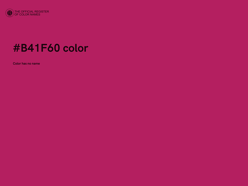 #B41F60 color image