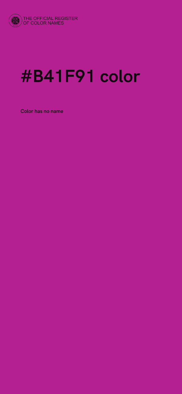 #B41F91 color image