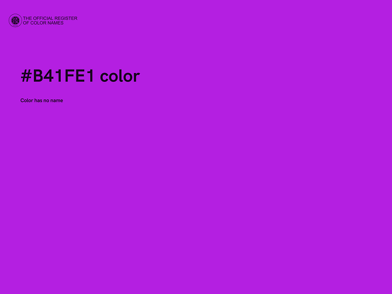 #B41FE1 color image