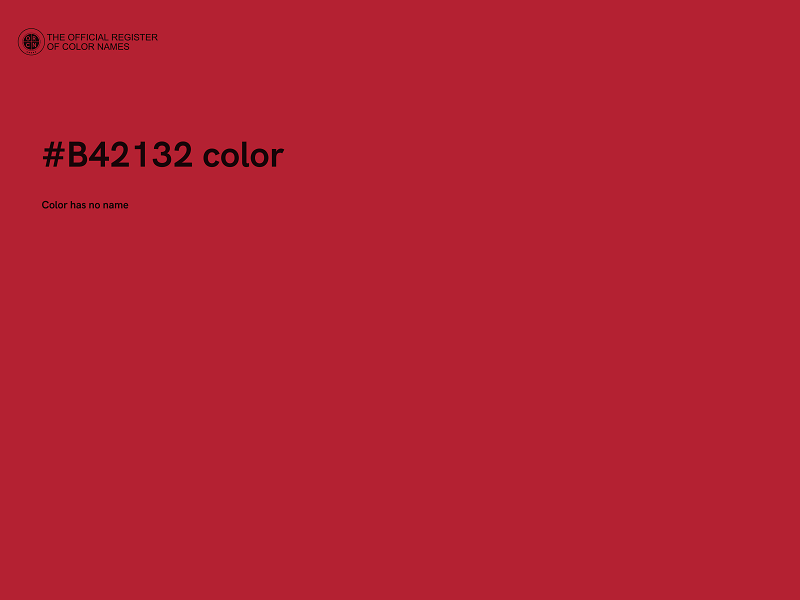 #B42132 color image