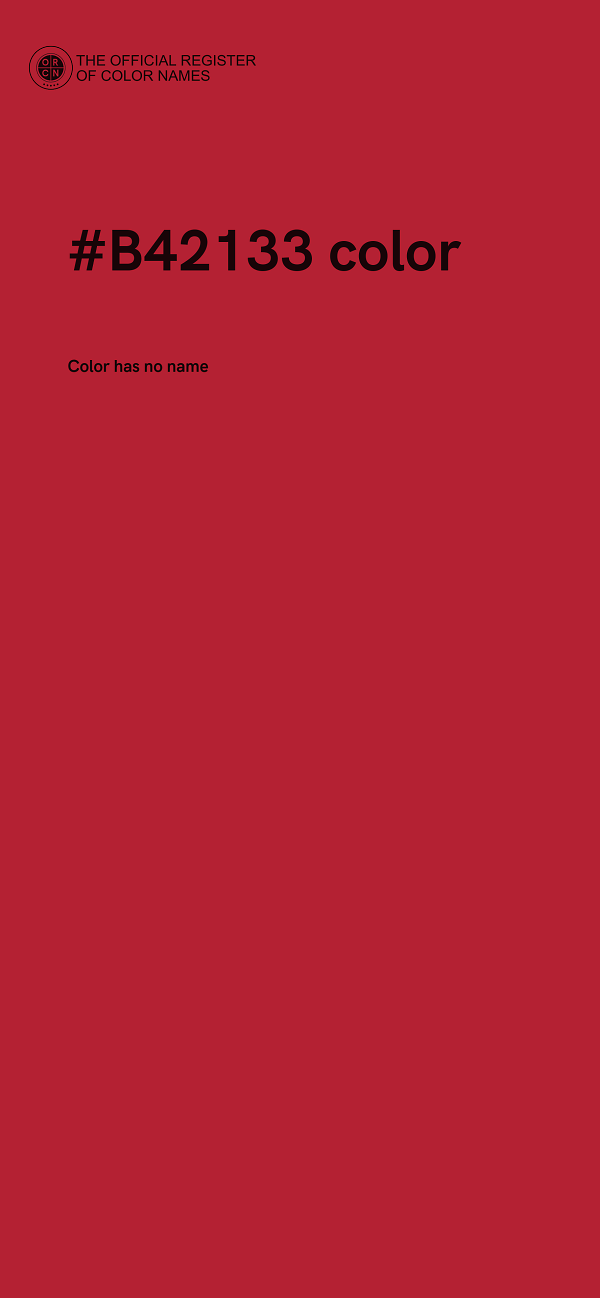 #B42133 color image