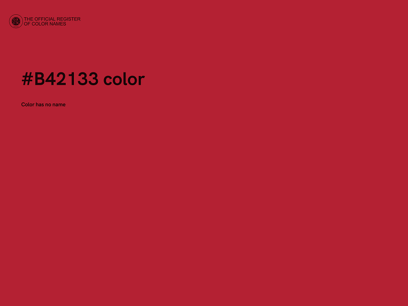 #B42133 color image