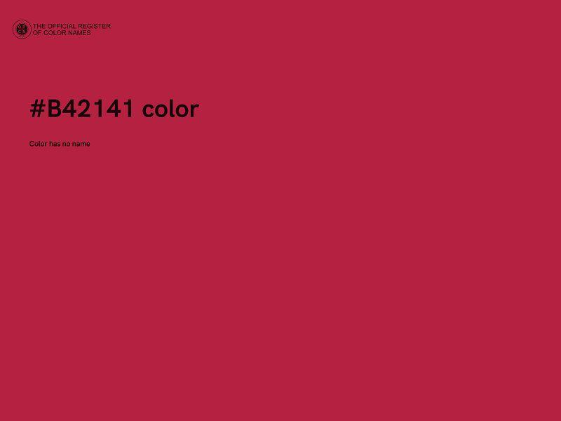 #B42141 color image