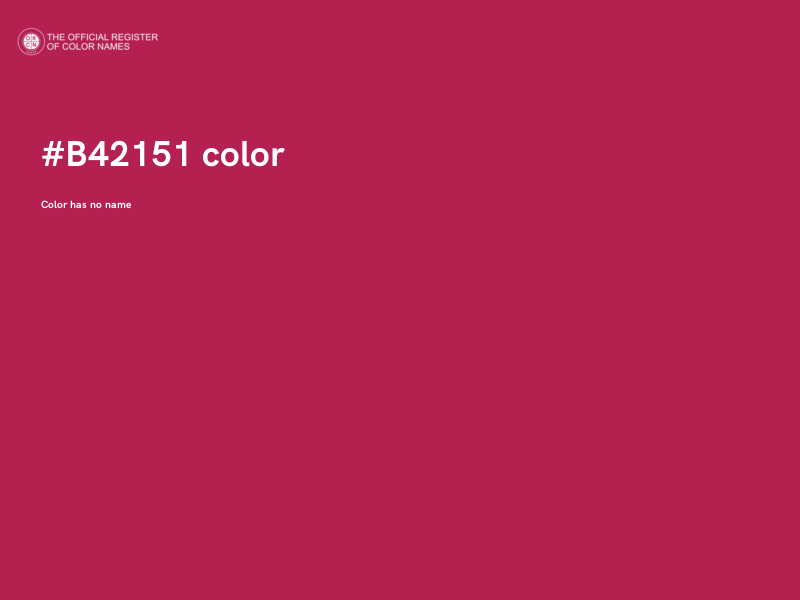 #B42151 color image