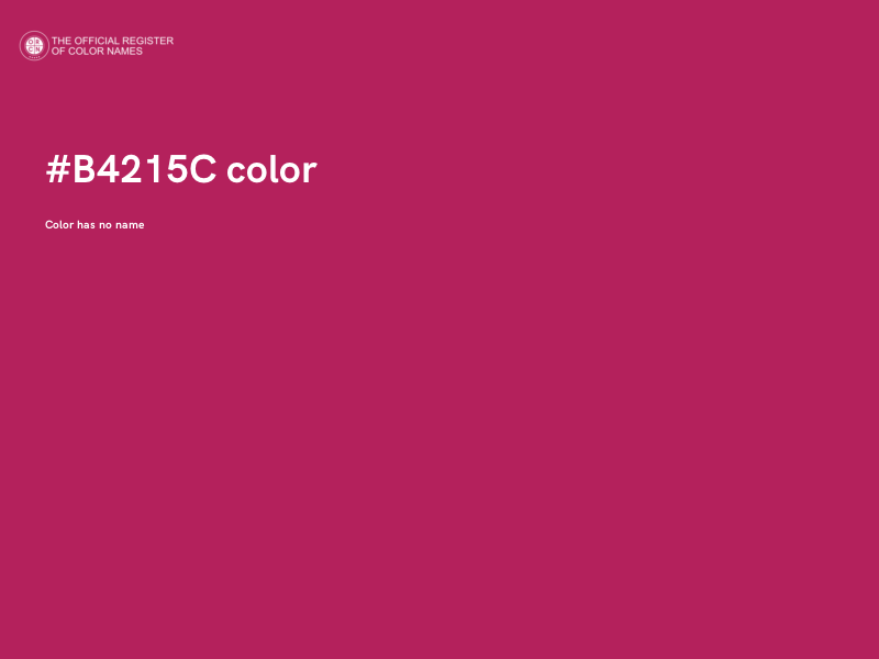 #B4215C color image