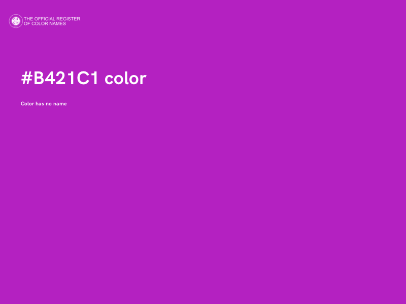 #B421C1 color image