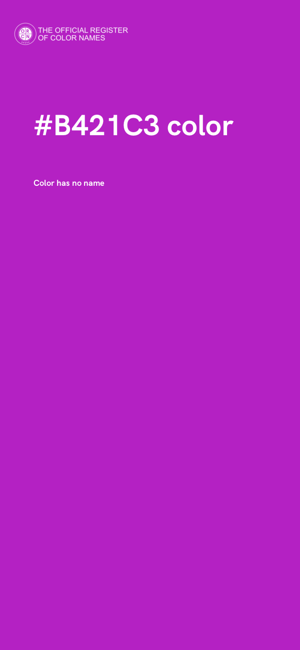 #B421C3 color image