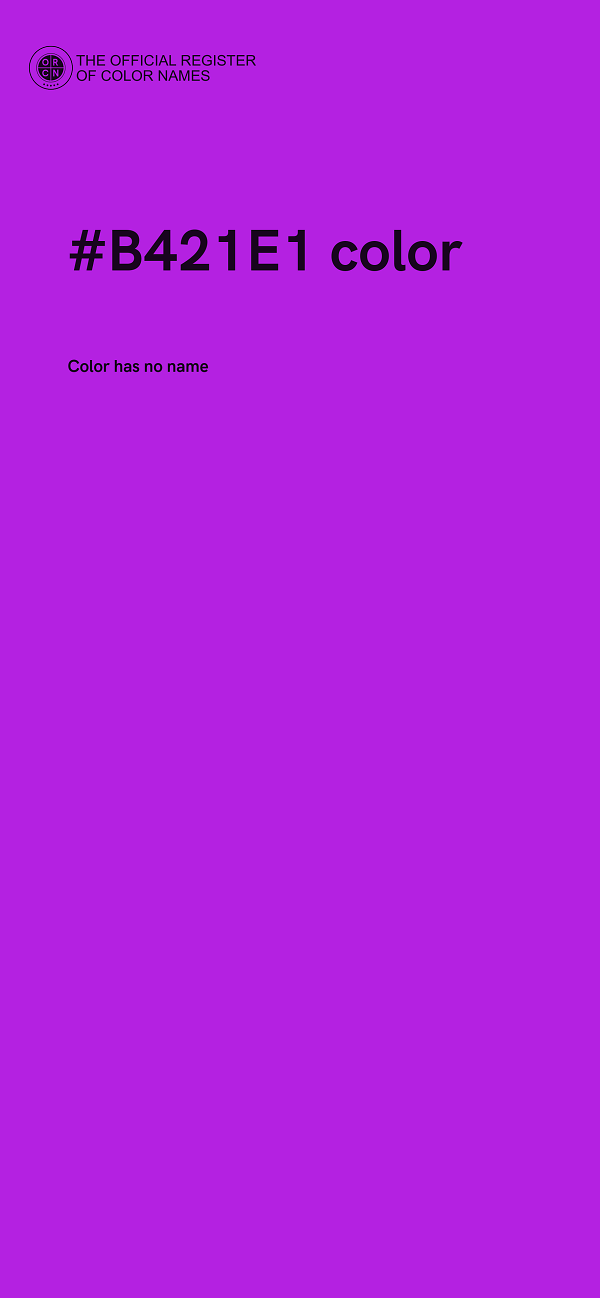 #B421E1 color image