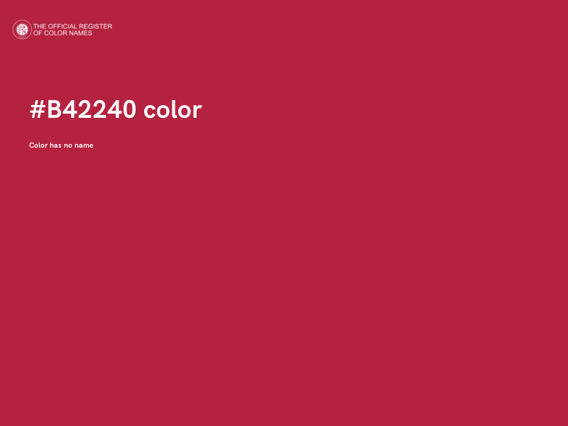 #B42240 color image