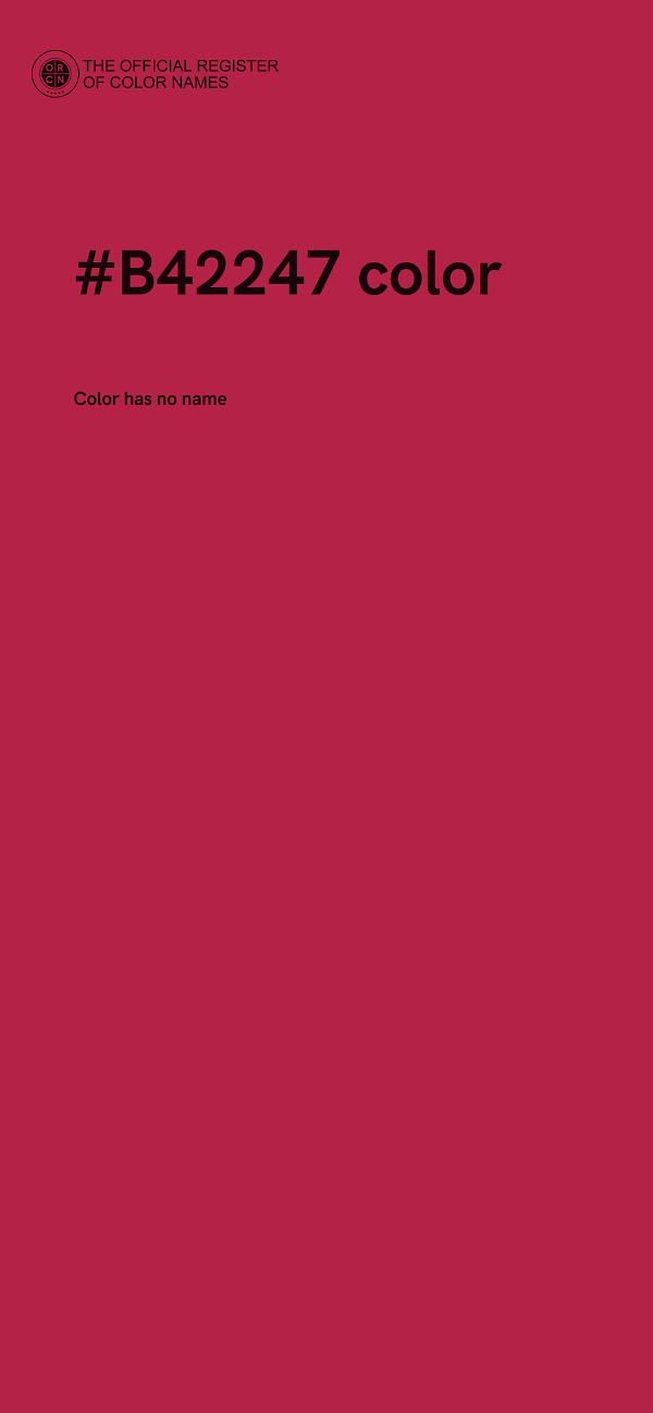 #B42247 color image