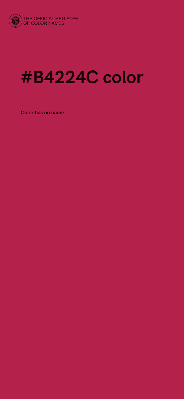 #B4224C color image