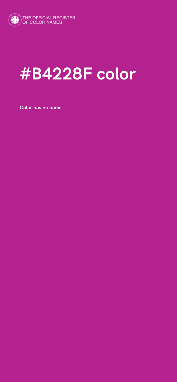#B4228F color image
