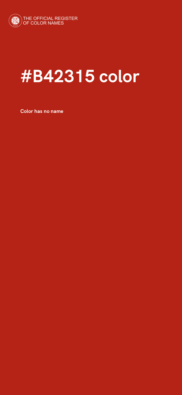 #B42315 color image