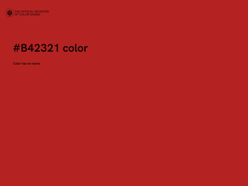 #B42321 color image