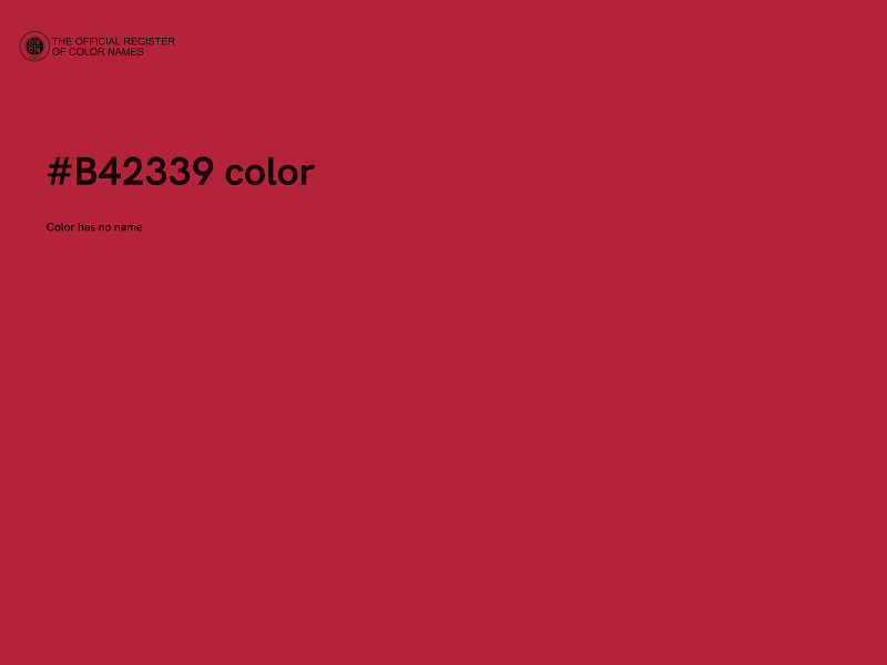 #B42339 color image