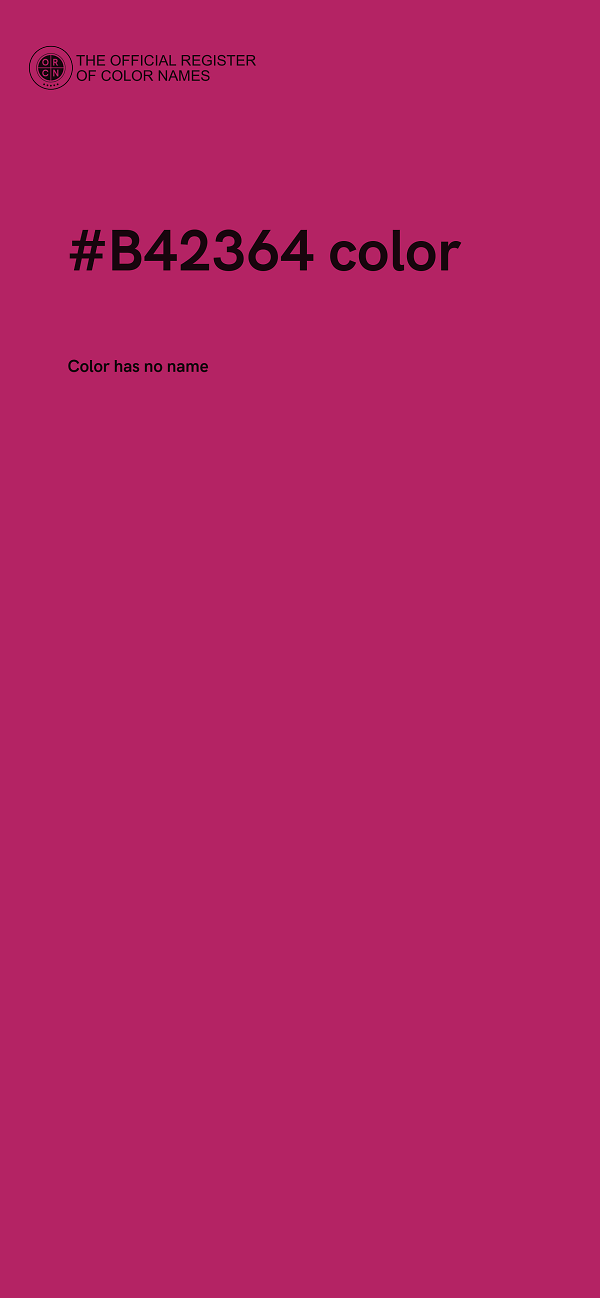 #B42364 color image