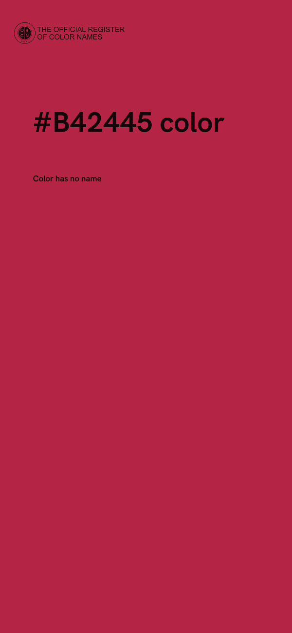 #B42445 color image
