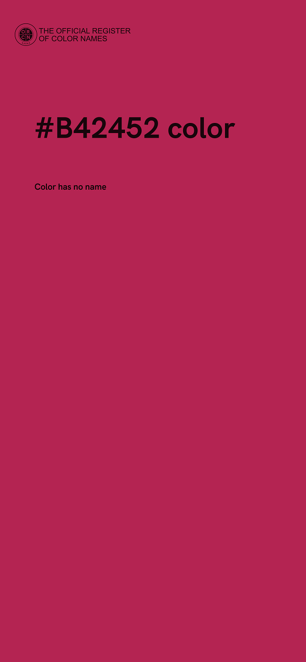 #B42452 color image