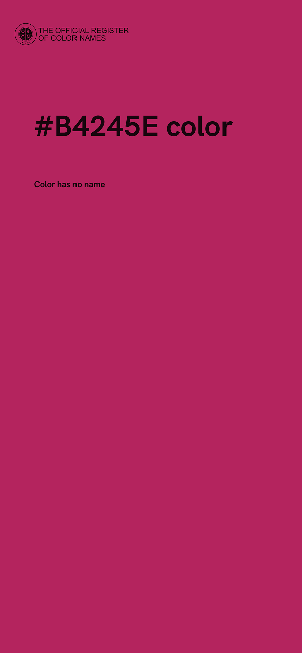 #B4245E color image