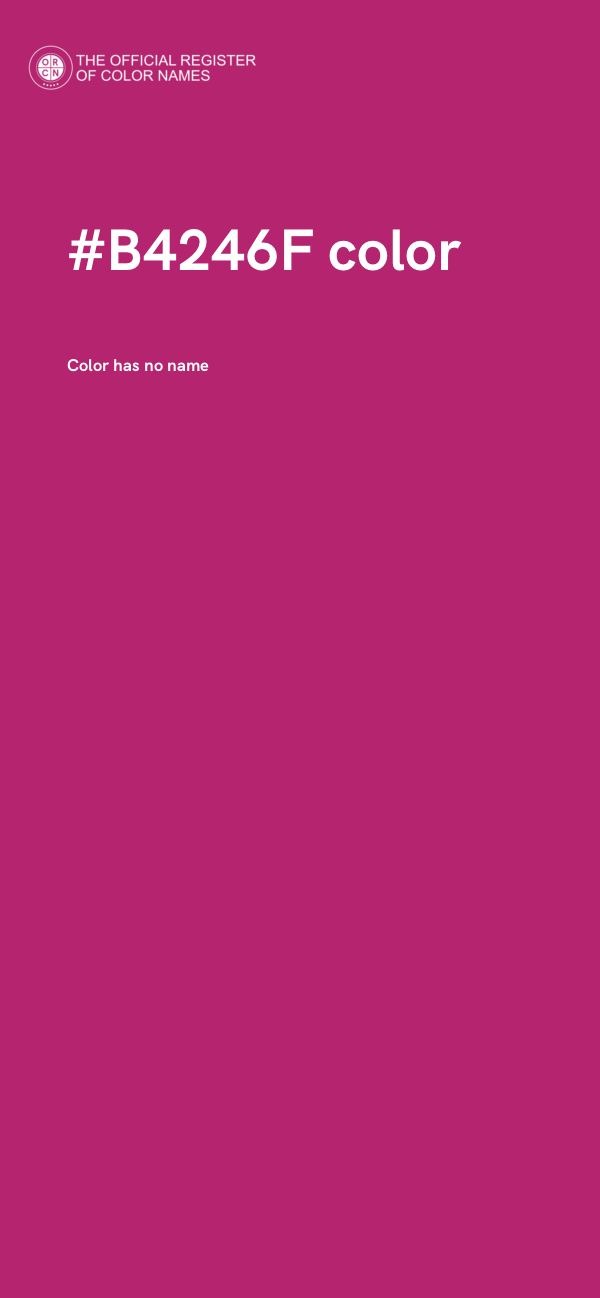 #B4246F color image