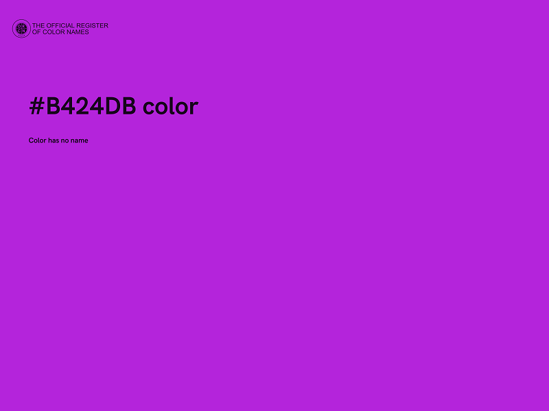 #B424DB color image