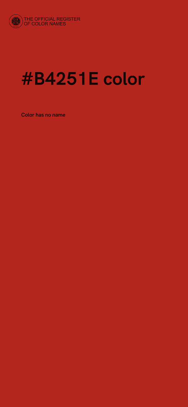 #B4251E color image