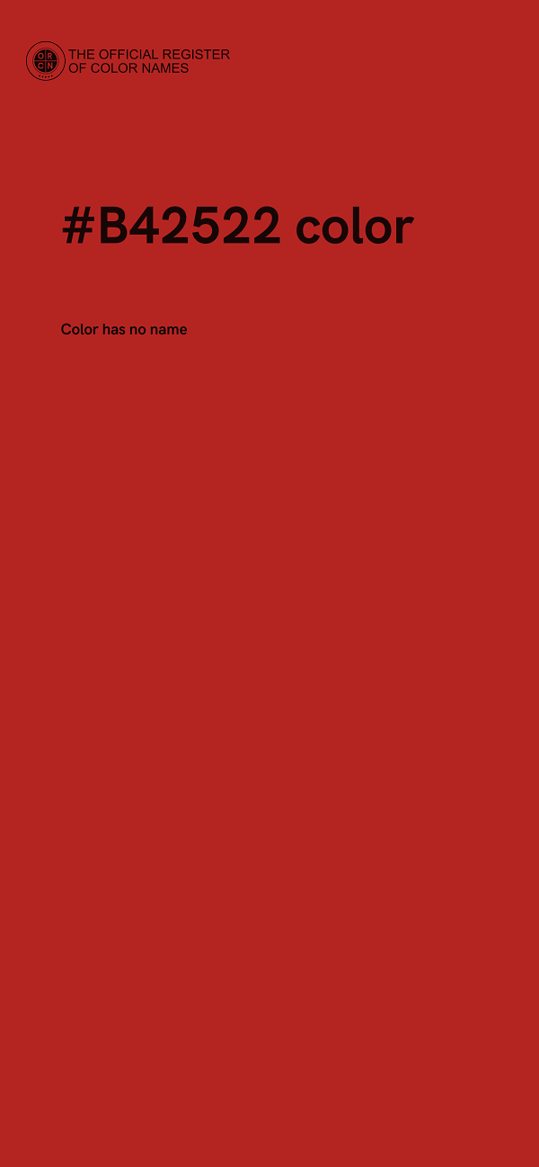 #B42522 color image