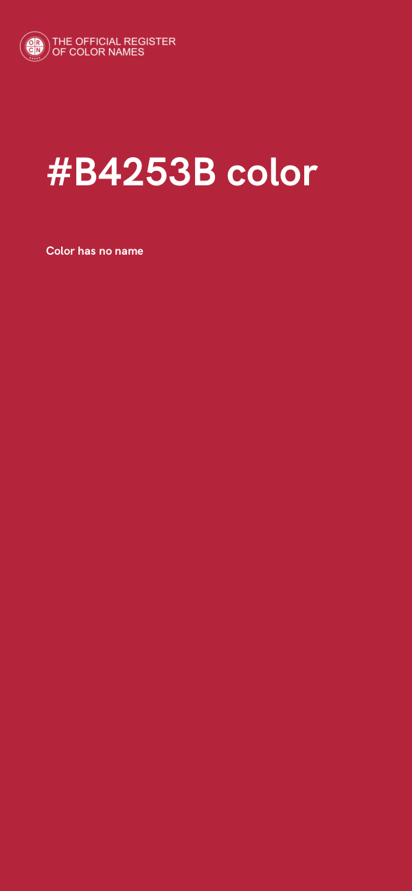 #B4253B color image