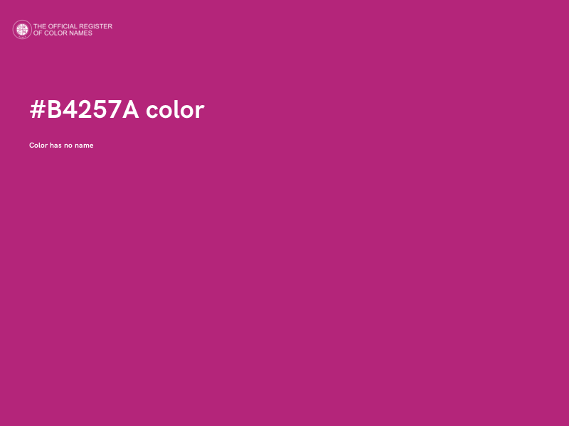 #B4257A color image